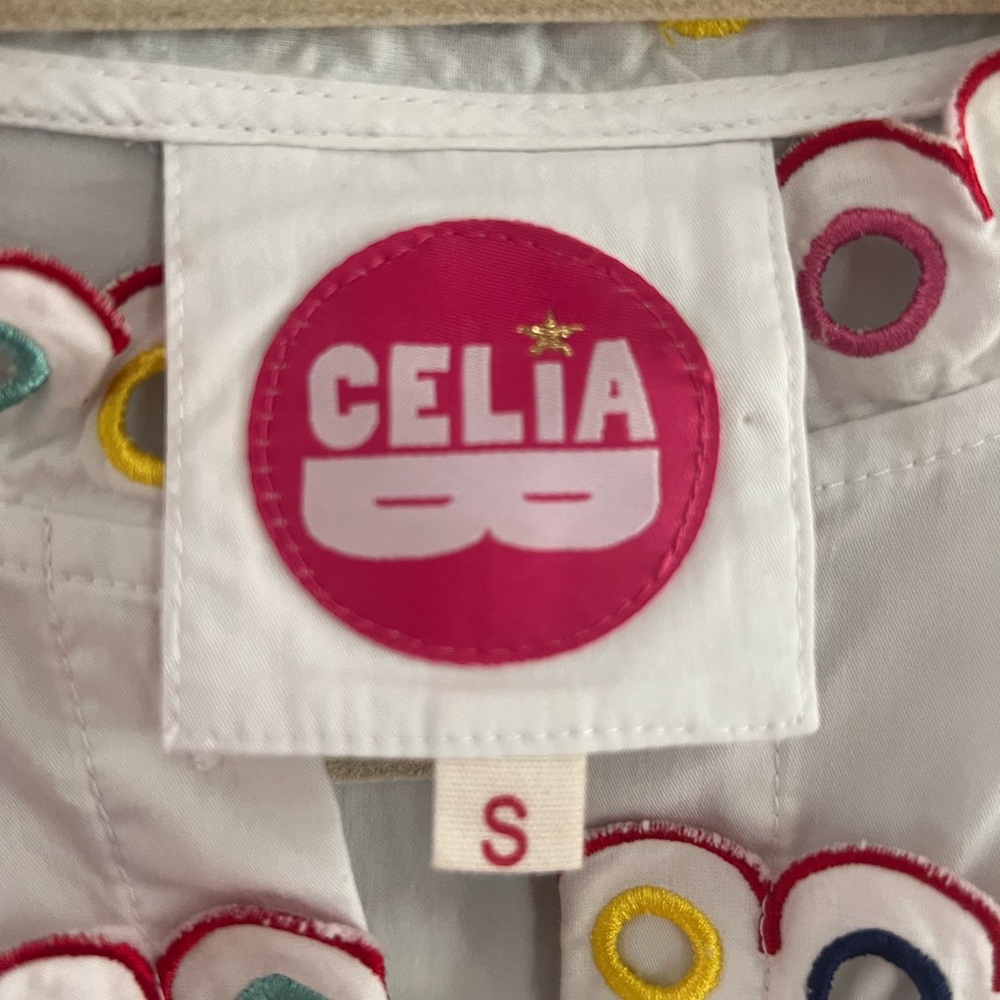 CeliaB White Long Sleeve Dress with Colorful Accents - Picture 5 of 8